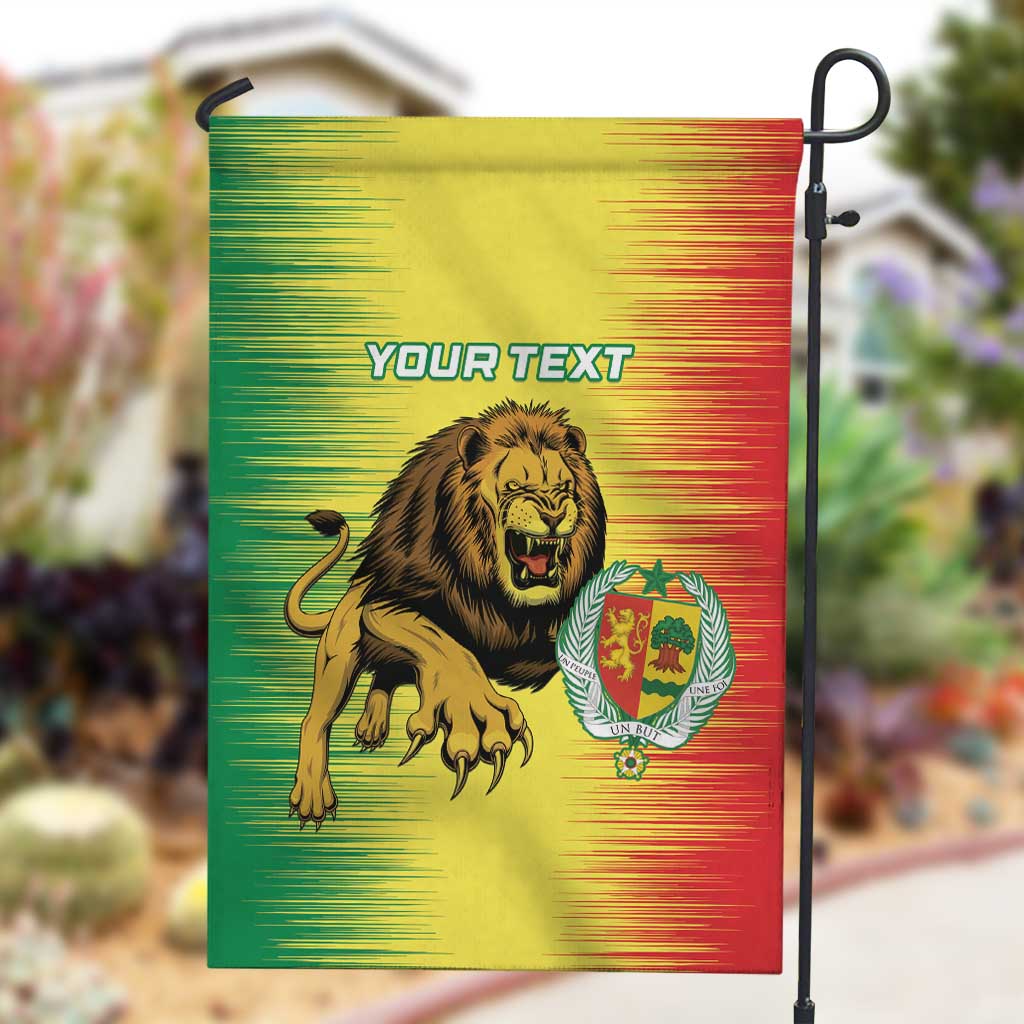 Custom Afro Senegal Football Garden Flag Lions of Teranga - Flag Style LT15