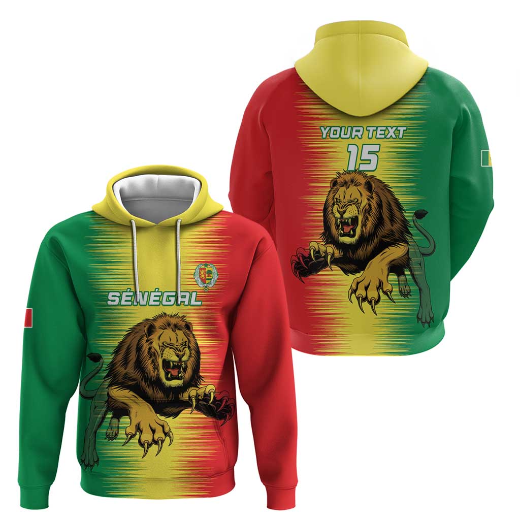 Custom Senegal Football Hoodie Go Lions of Teranga LT15