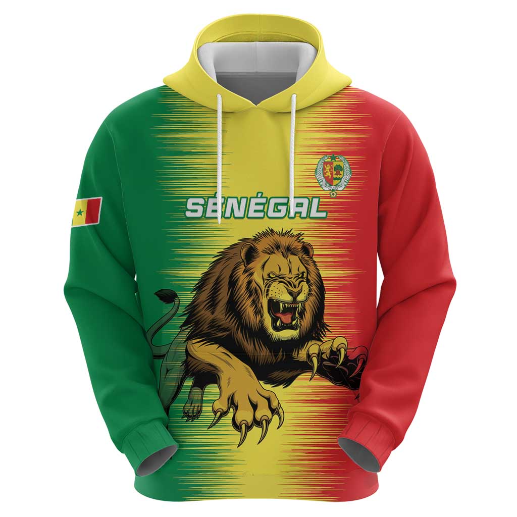 Custom Senegal Football Hoodie Go Lions of Teranga LT15