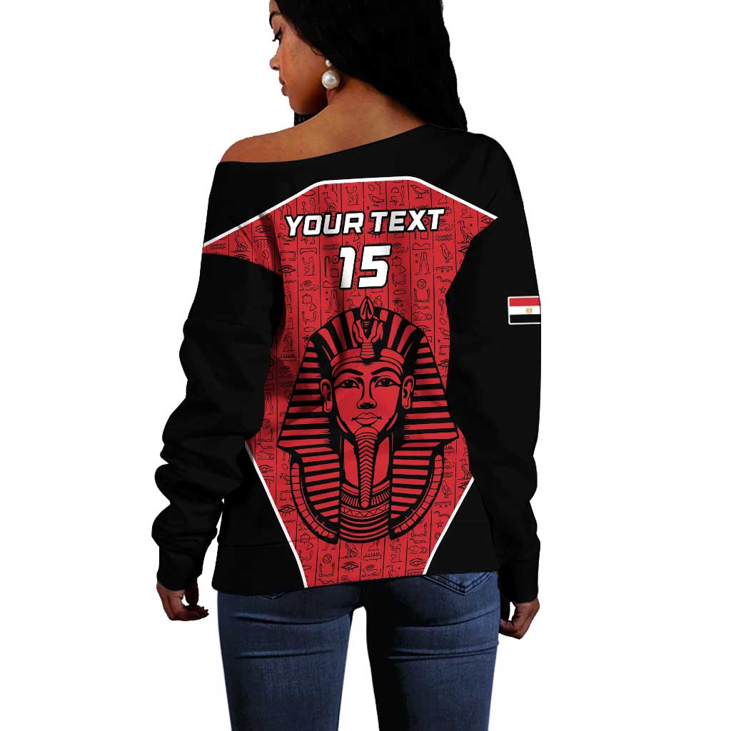 Egypt Football Custom Off Shoulder Sweater Ancient Egypt Style LT15