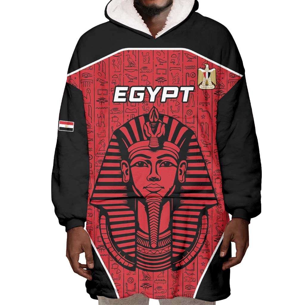 Egypt Football Custom Wearable Blanket Hoodie Ancient Egypt Style LT15