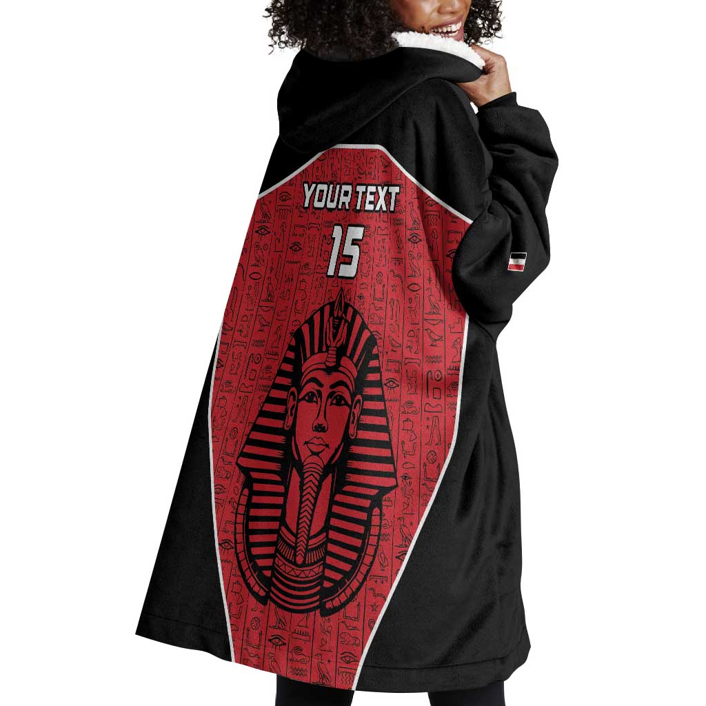 Egypt Football Custom Wearable Blanket Hoodie Ancient Egypt Style LT15