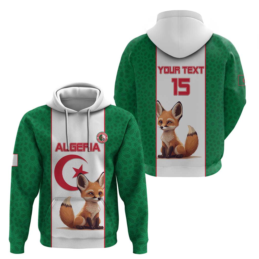 Custom Algeria Football Hoodie Go Fennec Foxes LT15