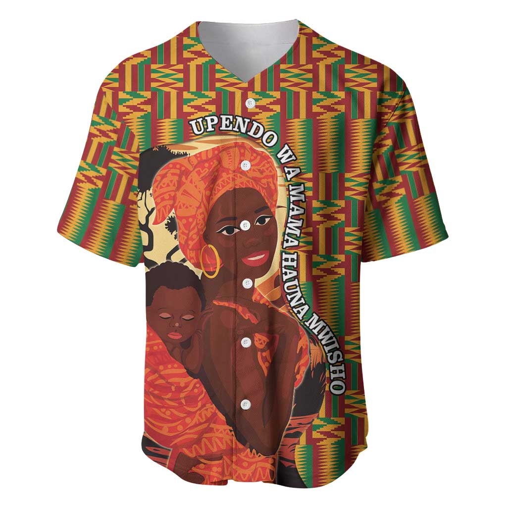 African Happy Mother's Day Baseball Jersey Black Mothers Kente Pattern LT15