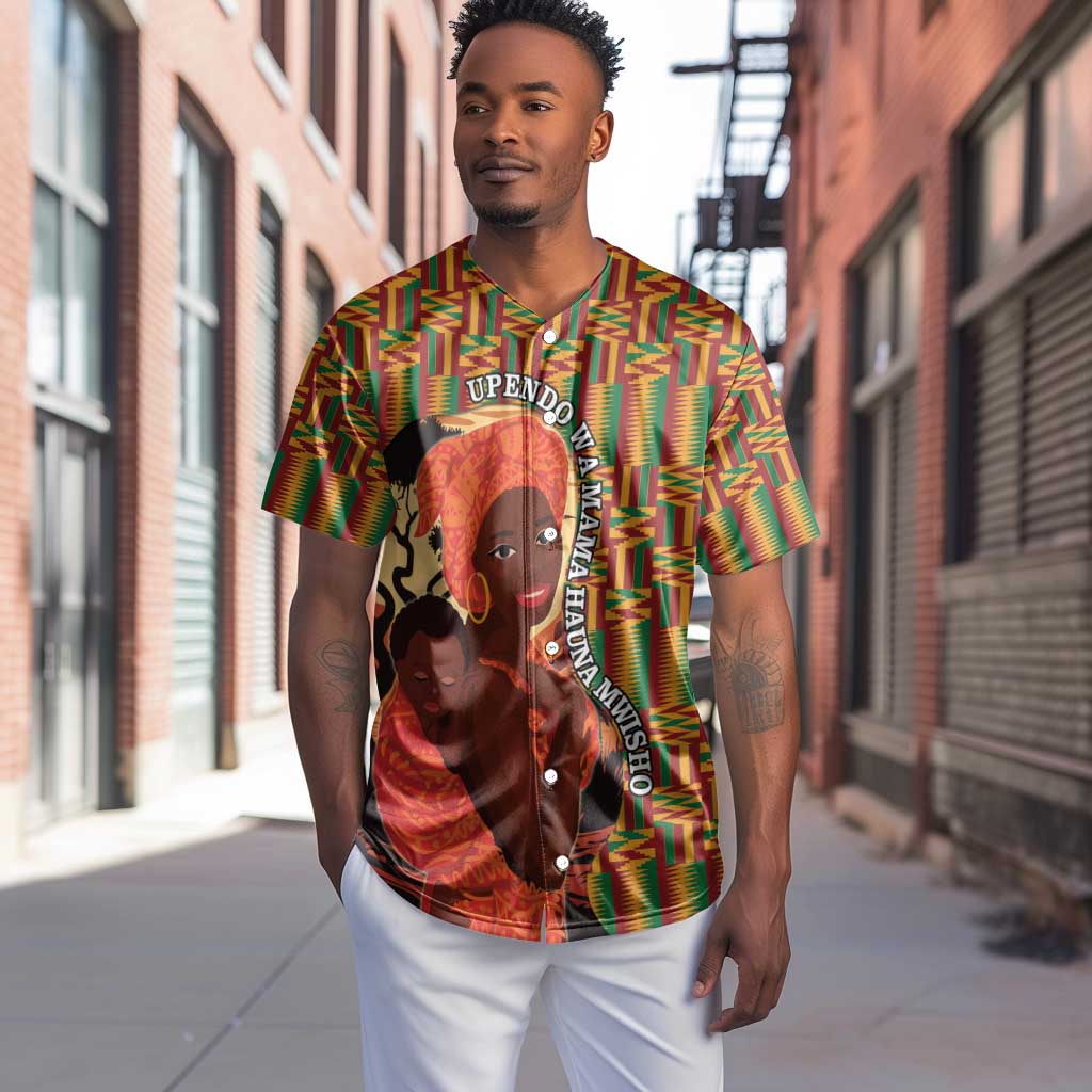 African Happy Mother's Day Baseball Jersey Black Mothers Kente Pattern LT15