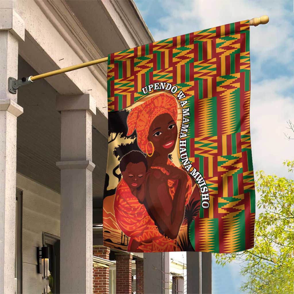 African Happy Mother's Day Garden Flag Black Mothers Kente Pattern LT15