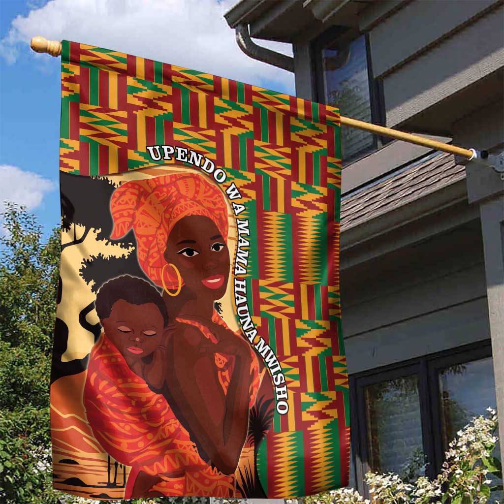 African Happy Mother's Day Garden Flag Black Mothers Kente Pattern LT15