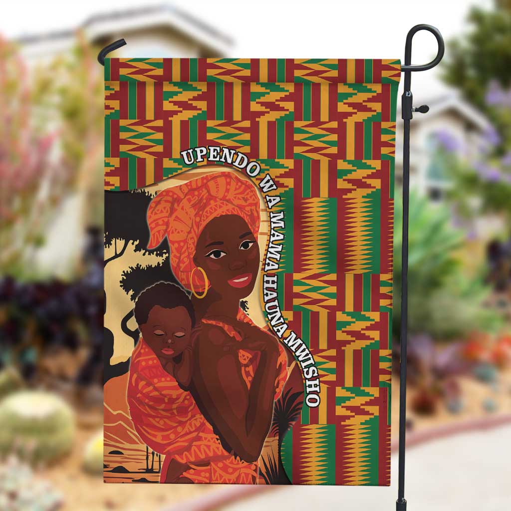 African Happy Mother's Day Garden Flag Black Mothers Kente Pattern LT15