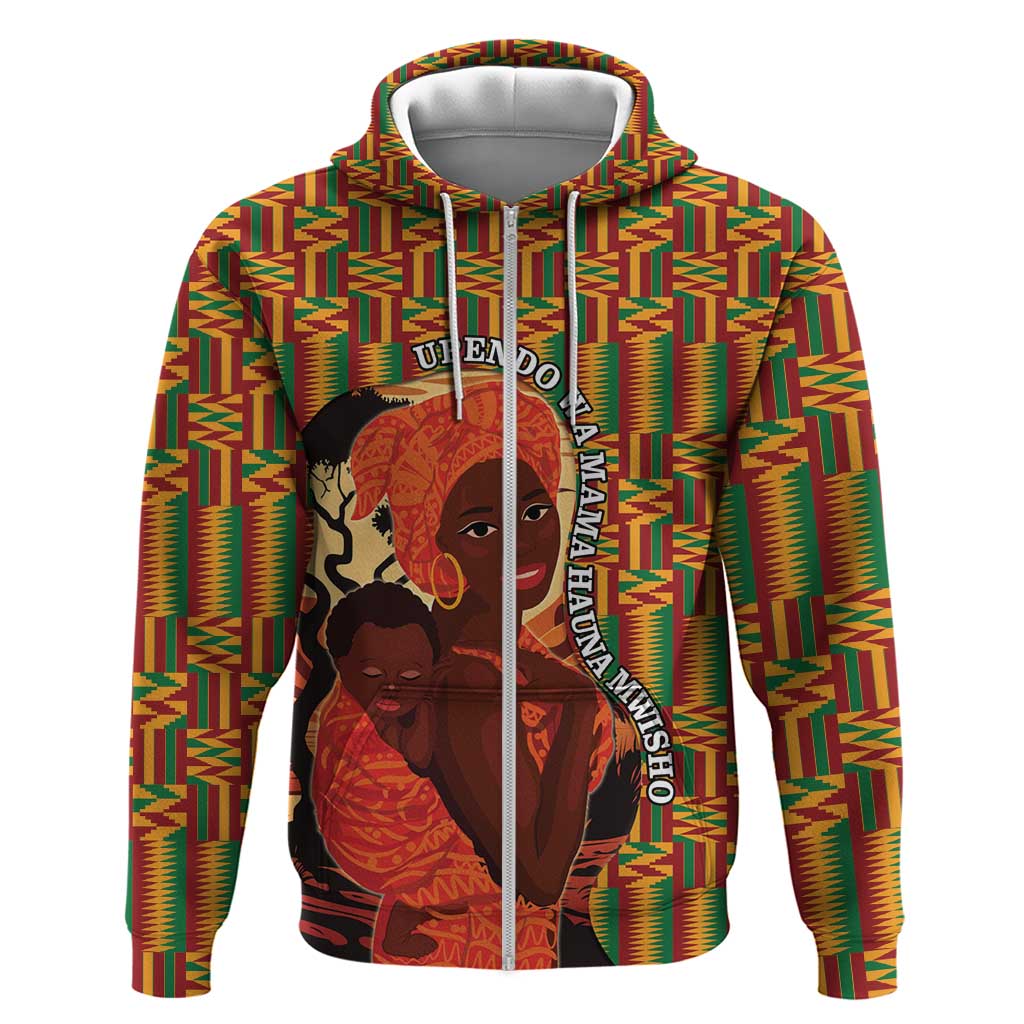 African-American Mother's Day Hoodie Black Mom And Son Kente Pattern LT15