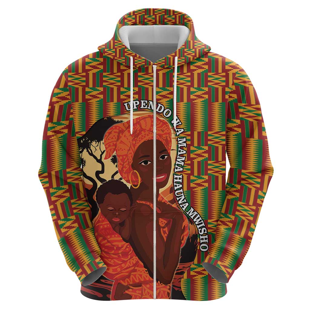 African-American Mother's Day Hoodie Black Mom And Son Kente Pattern LT15