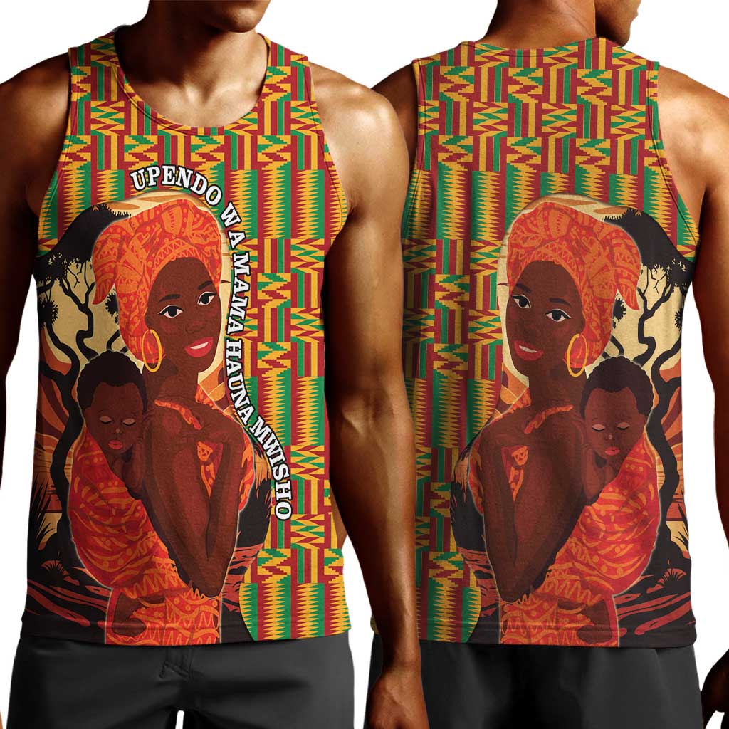 African Happy Mother's Day Men Tank Top Black Mothers Kente Pattern LT15