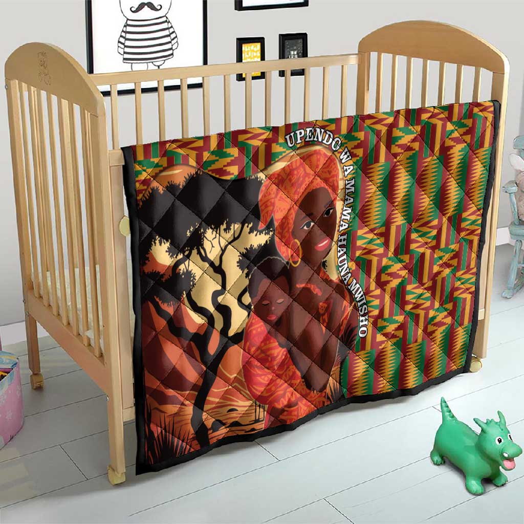 African Happy Mother's Day Quilt Black Mothers Kente Pattern LT15
