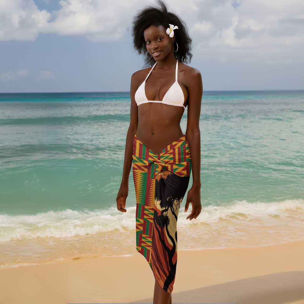 African Happy Mother's Day Sarong Black Mothers Kente Pattern LT15
