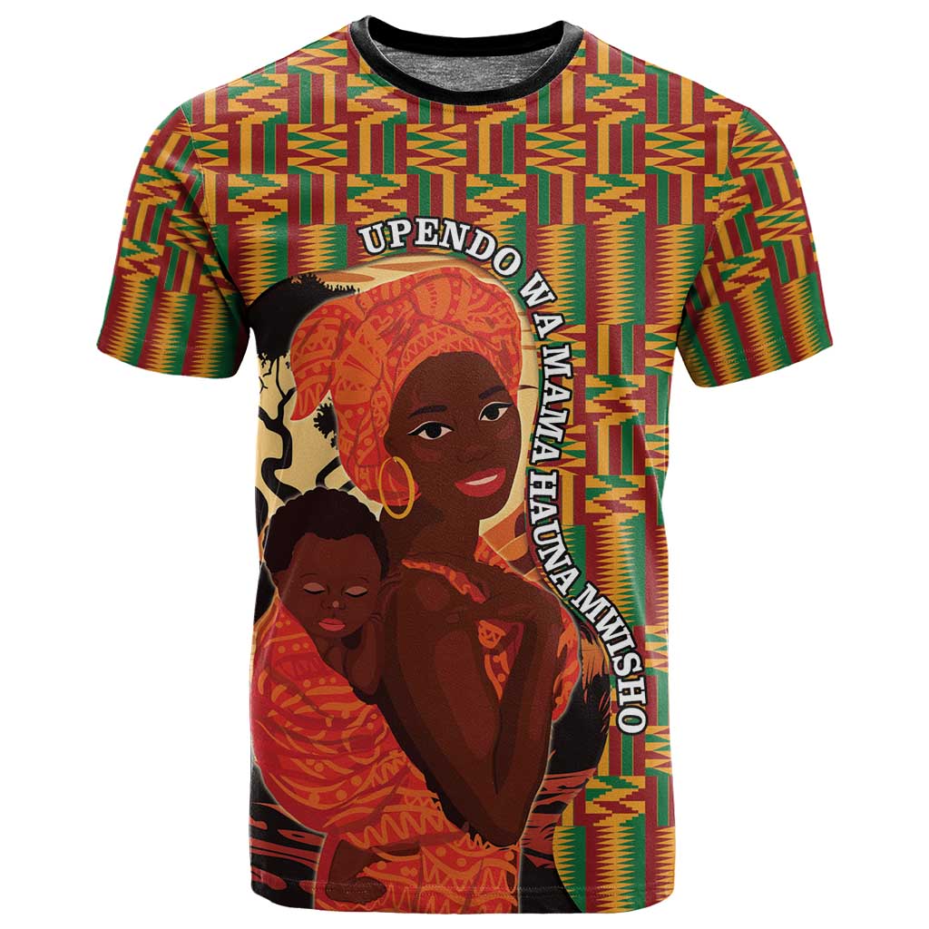 African Happy Mother's Day T shirt Black Mothers Kente Pattern LT15