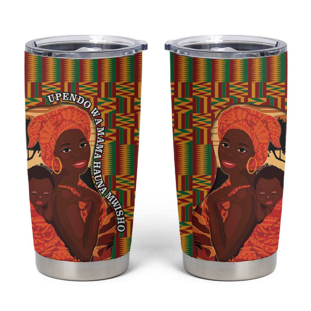 African Happy Mother's Day Tumbler Cup Black Mothers Kente Pattern LT15