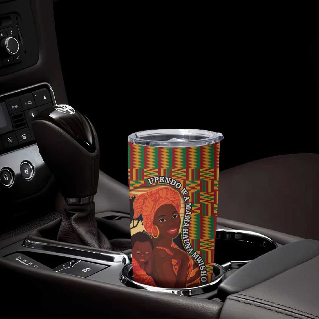 African Happy Mother's Day Tumbler Cup Black Mothers Kente Pattern LT15