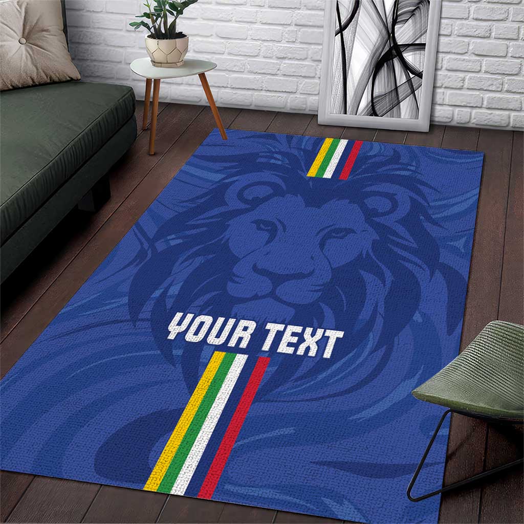 Custom Central African Republic Football Area Rug Allez Les Fauves LT15