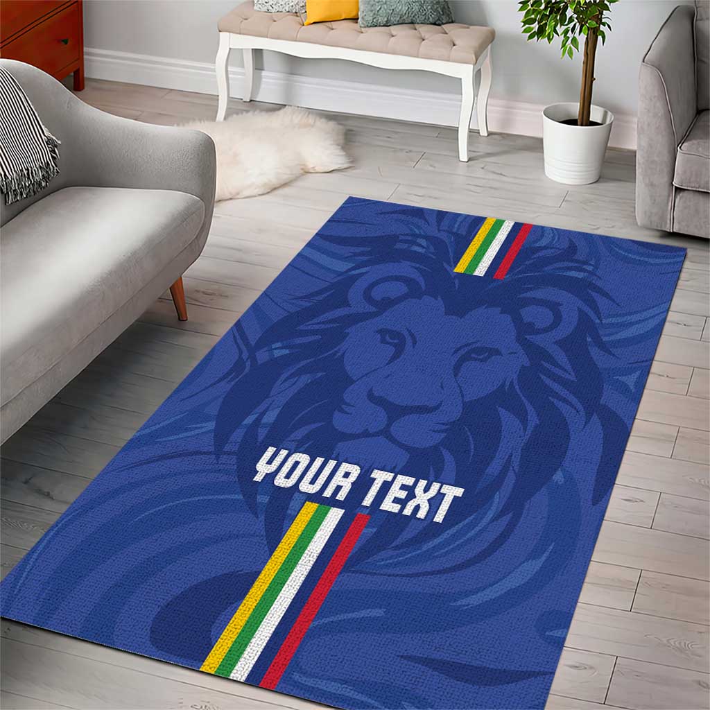 Custom Central African Republic Football Area Rug Allez Les Fauves LT15