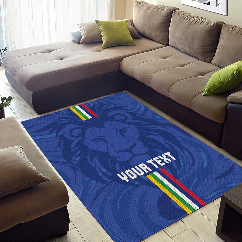 Custom Central African Republic Football Area Rug Allez Les Fauves LT15