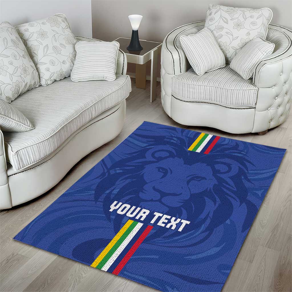 Custom Central African Republic Football Area Rug Allez Les Fauves LT15
