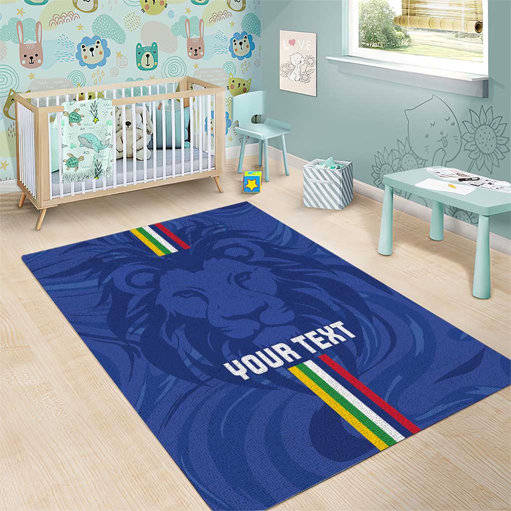 Custom Central African Republic Football Area Rug Allez Les Fauves LT15