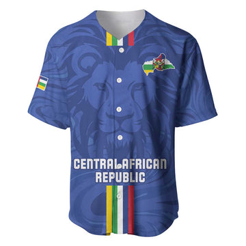 Custom Central African Republic Football Baseball Jersey Allez Les Fauves LT15