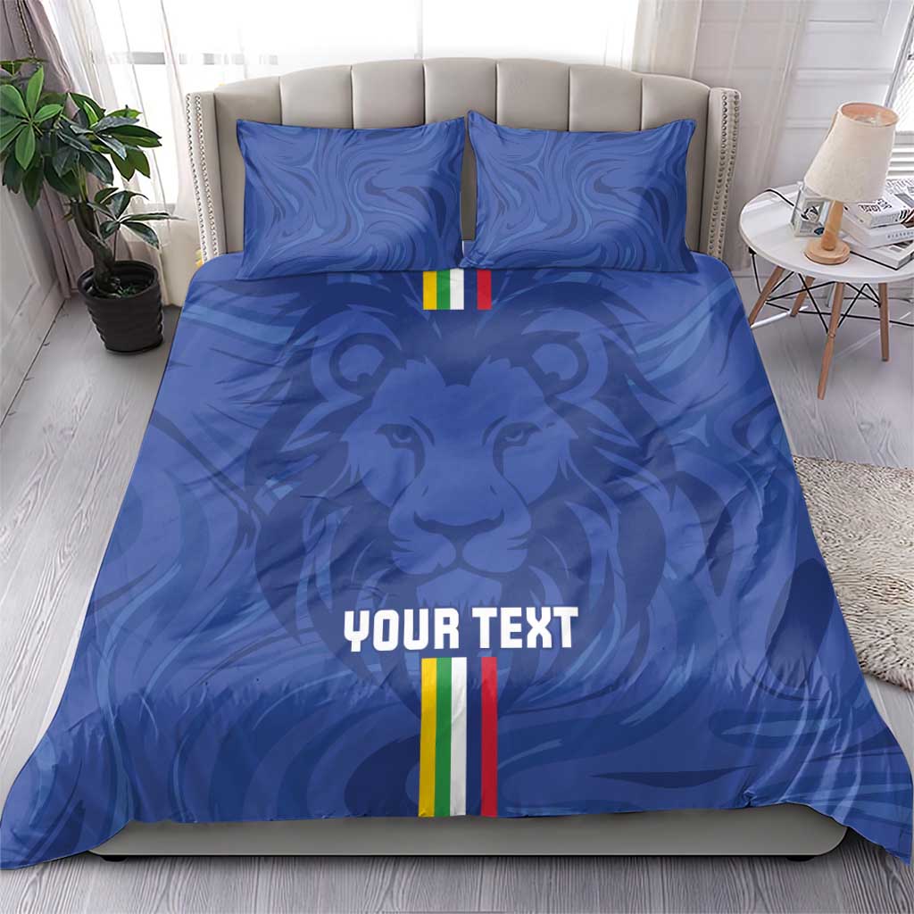 Custom Central African Republic Football Bedding Set Allez Les Fauves LT15