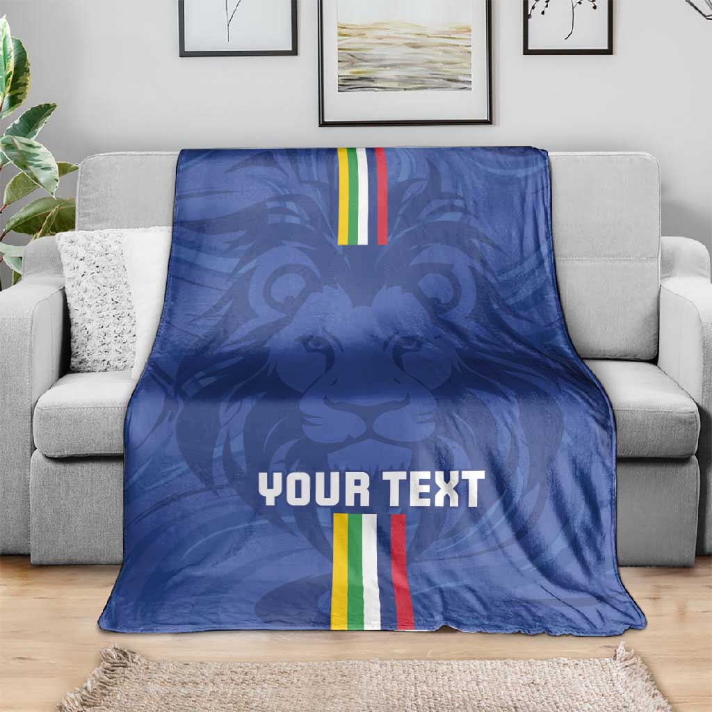Custom Central African Republic Football Blanket Allez Les Fauves LT15