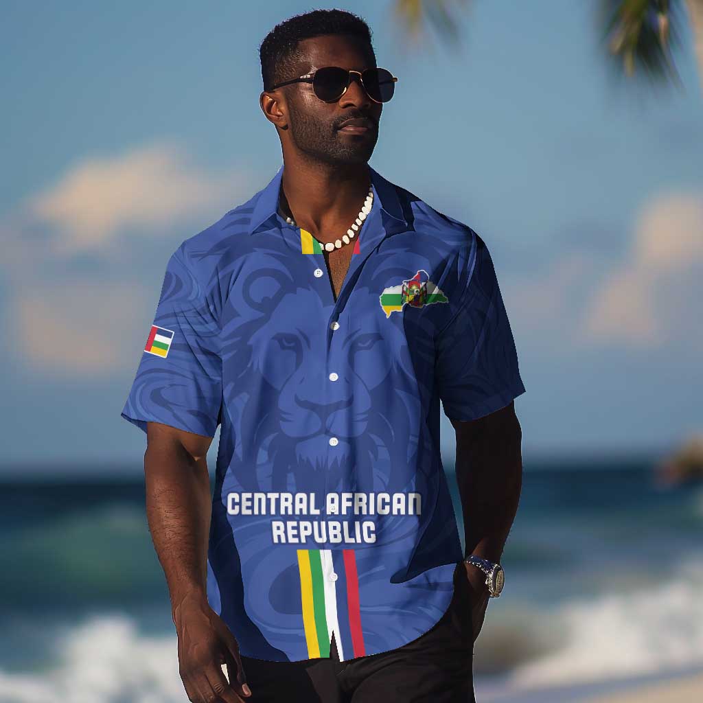 Custom Central African Republic Football Hawaiian Shirt Allez Les Fauves LT15