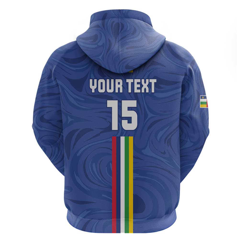 Custom Central African Republic Football Hoodie Go Les Fauves Go LT15