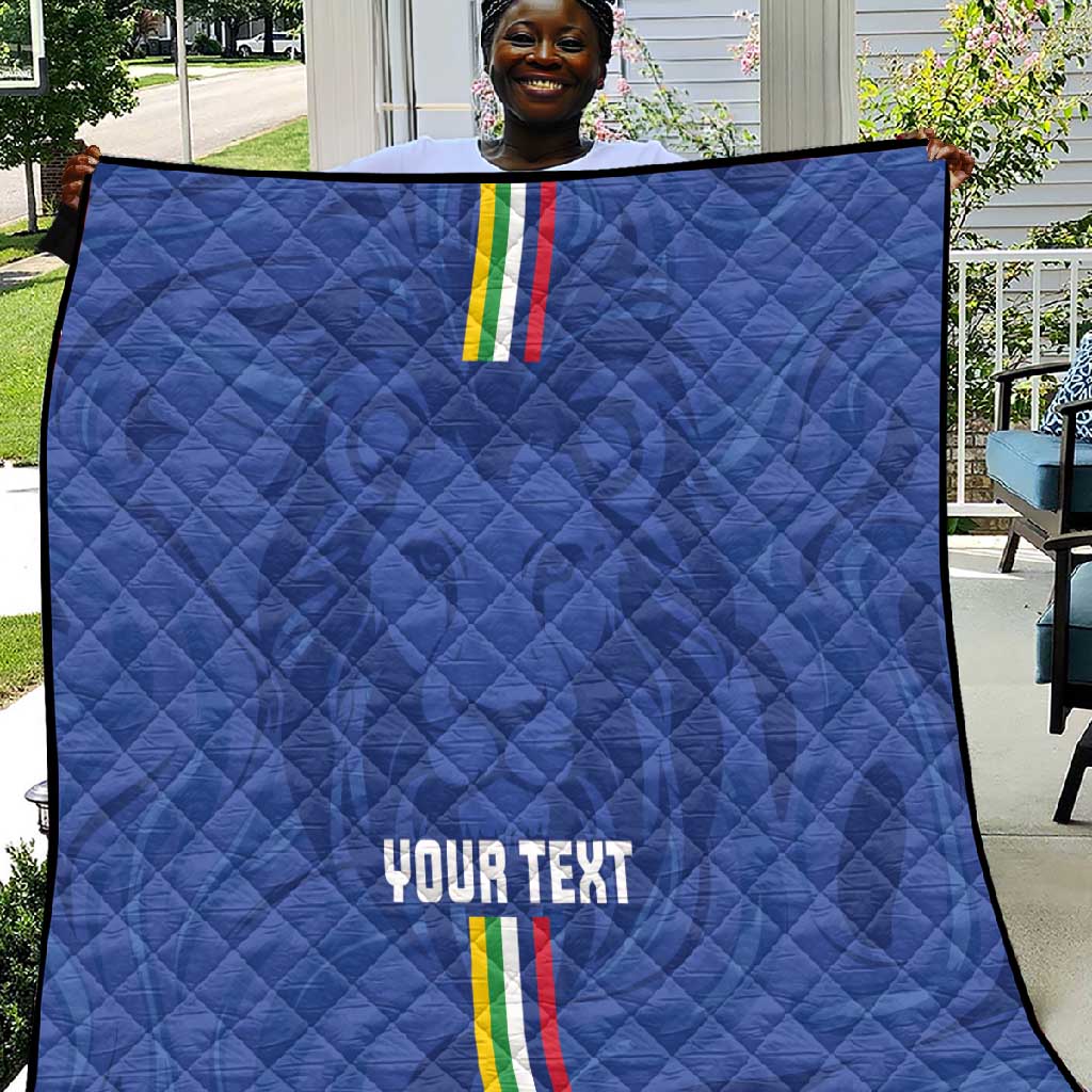 Custom Central African Republic Football Quilt Allez Les Fauves LT15