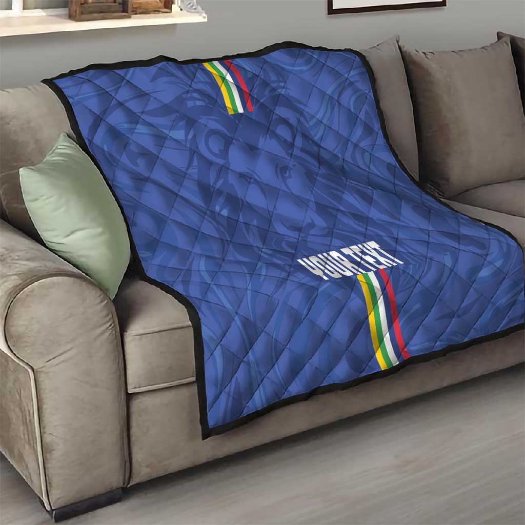 Custom Central African Republic Football Quilt Allez Les Fauves LT15