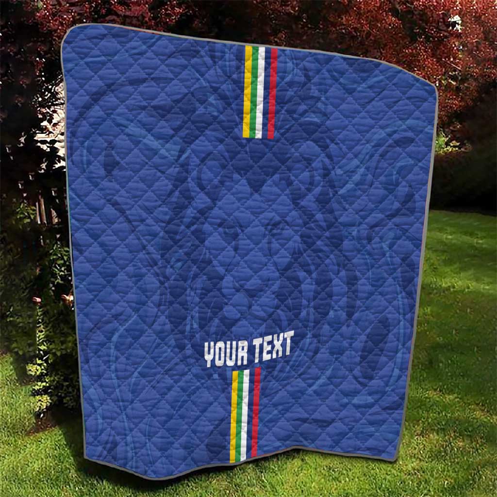 Custom Central African Republic Football Quilt Allez Les Fauves LT15