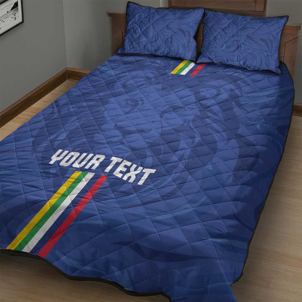 Custom Central African Republic Football Quilt Bed Set Allez Les Fauves LT15
