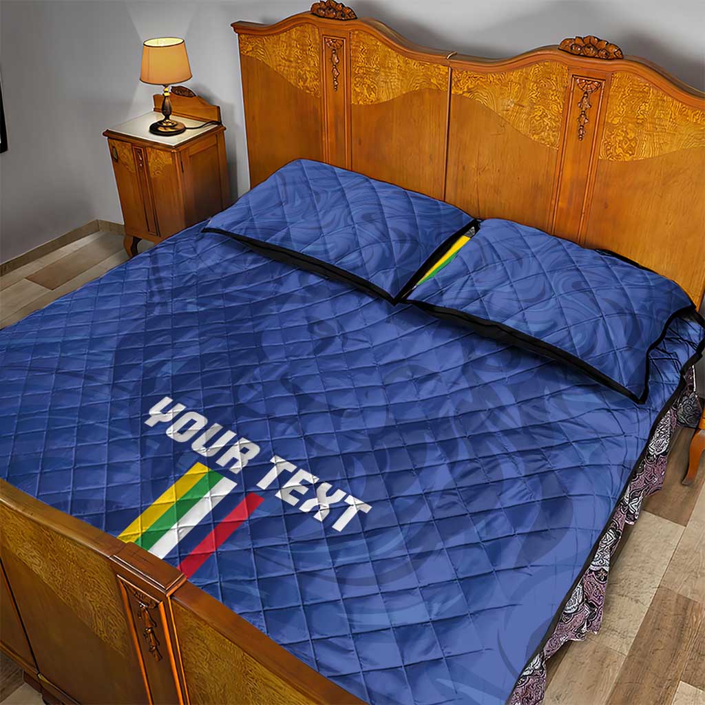 Custom Central African Republic Football Quilt Bed Set Allez Les Fauves LT15