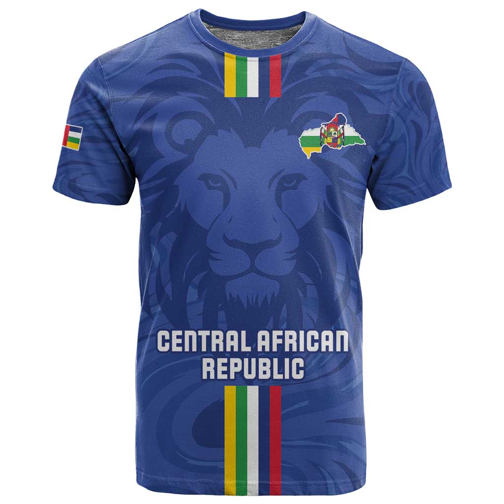 Custom Central African Republic Football T shirt Allez Les Fauves LT15
