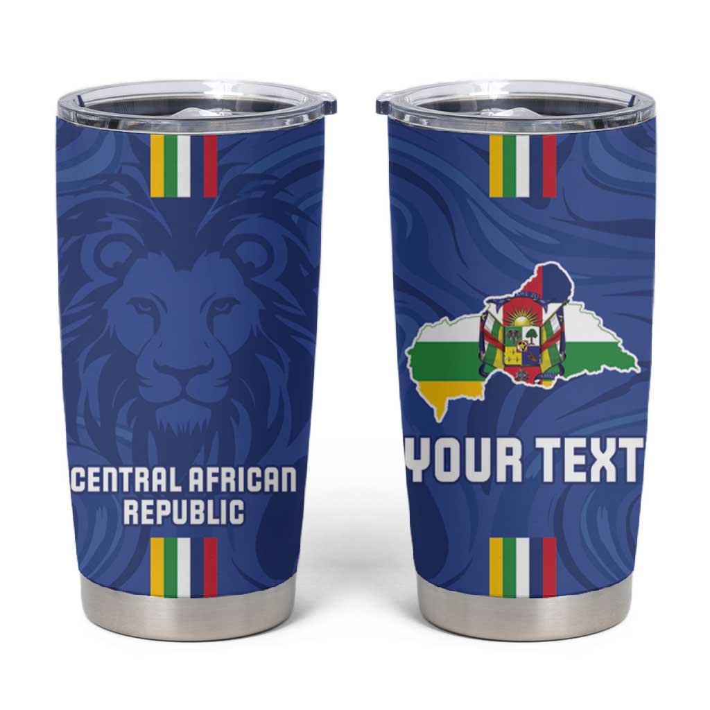 Custom Central African Republic Football Tumbler Cup Allez Les Fauves LT15