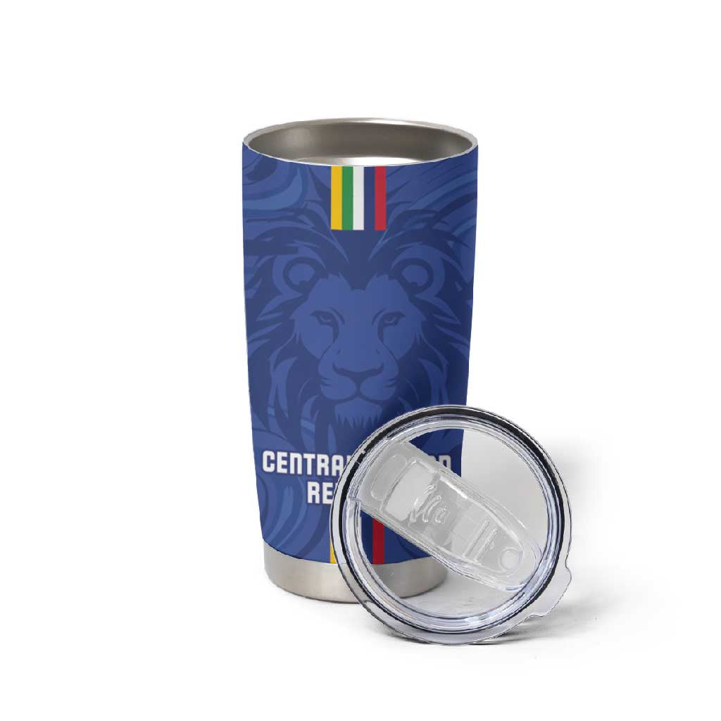Custom Central African Republic Football Tumbler Cup Allez Les Fauves LT15
