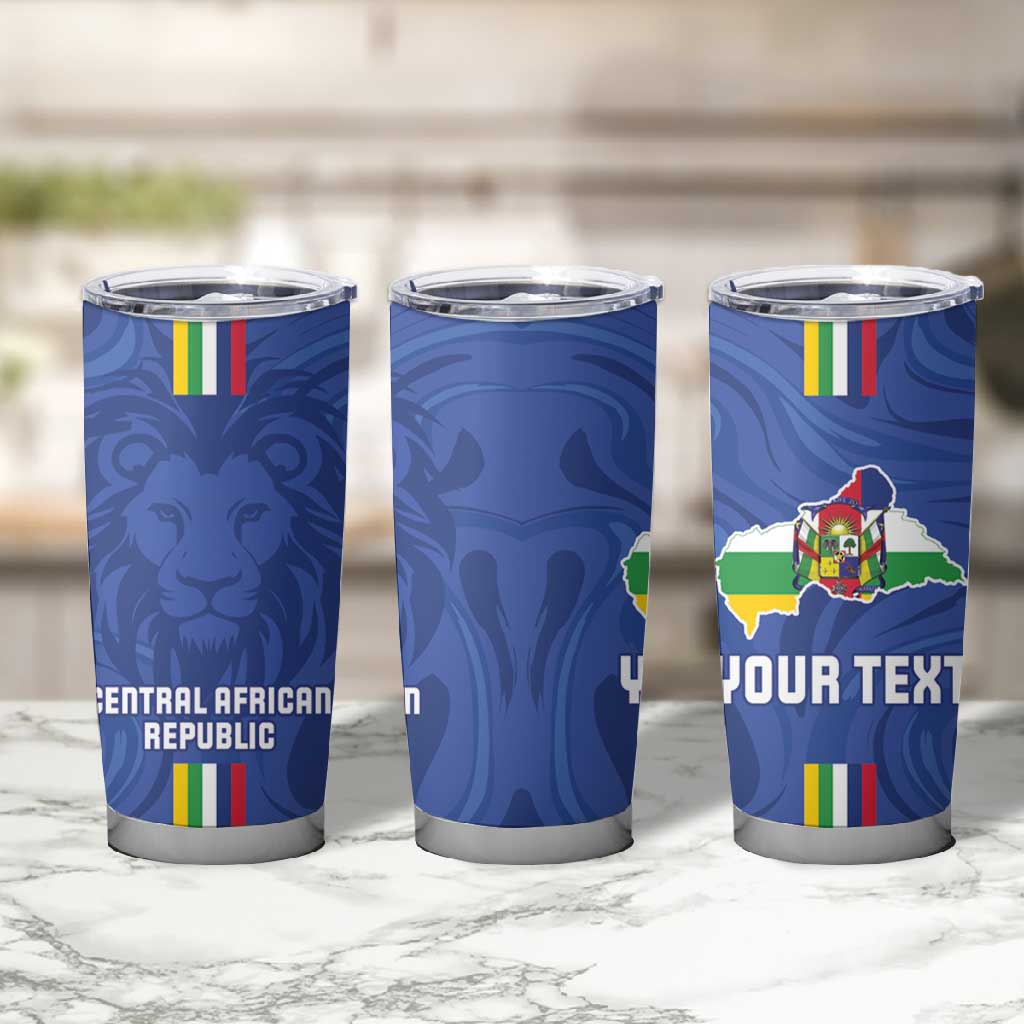 Custom Central African Republic Football Tumbler Cup Allez Les Fauves LT15