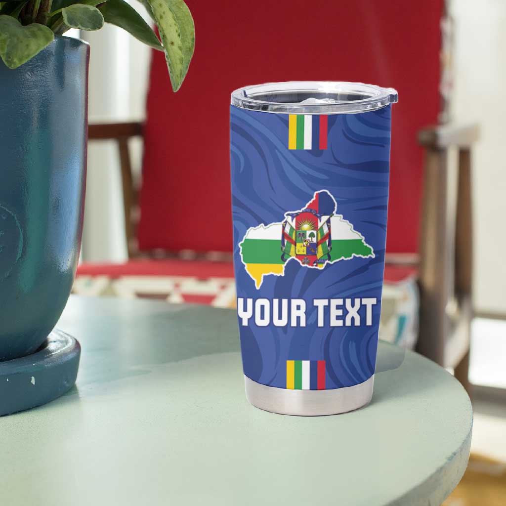Custom Central African Republic Football Tumbler Cup Allez Les Fauves LT15