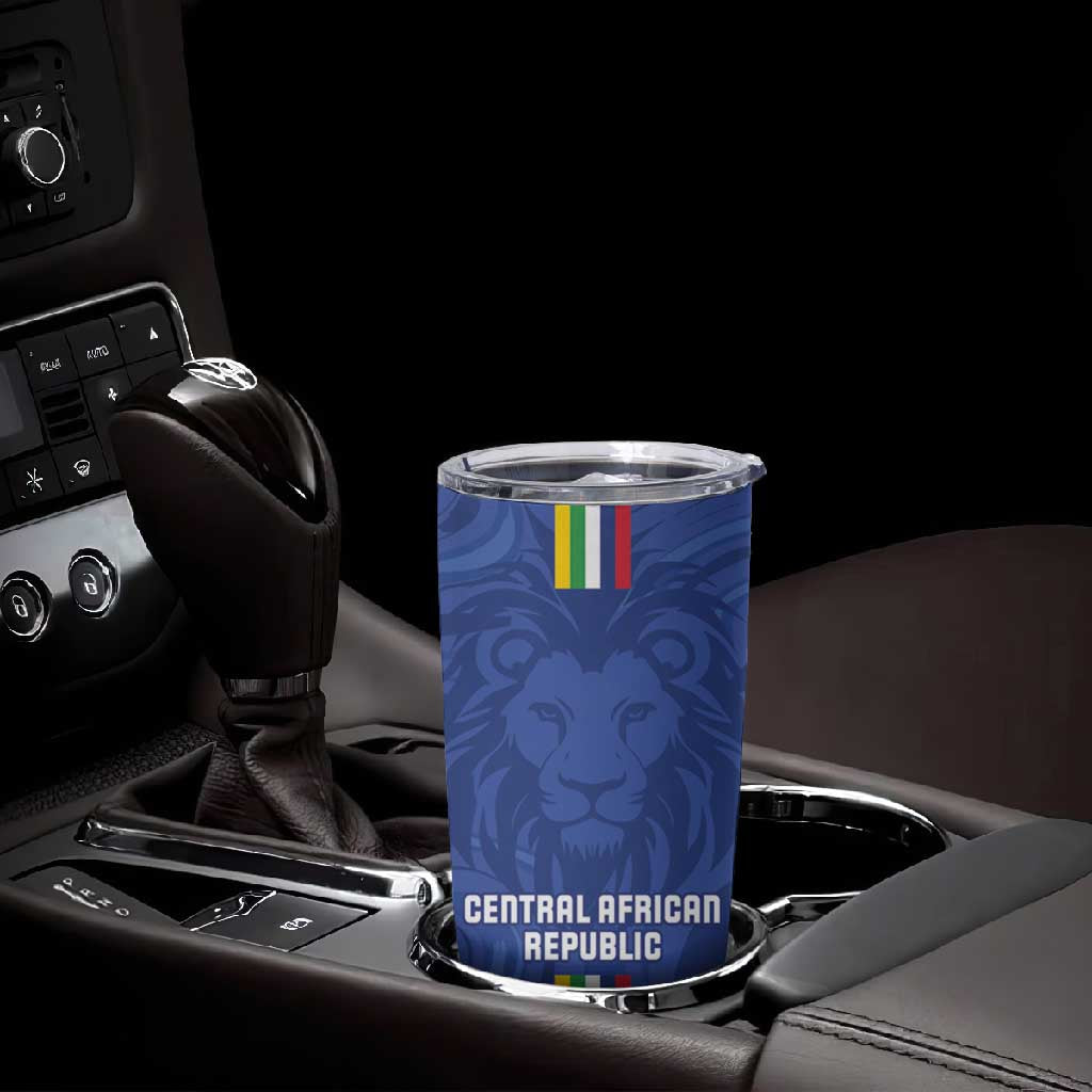 Custom Central African Republic Football Tumbler Cup Allez Les Fauves LT15