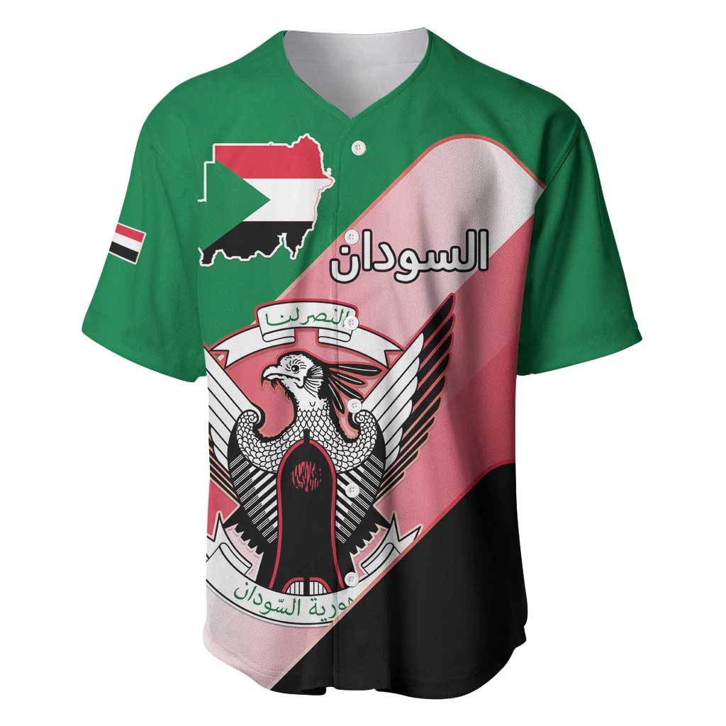 Personalized Sudan Baseball Jersey Coat Of Arms Flag Style LT15