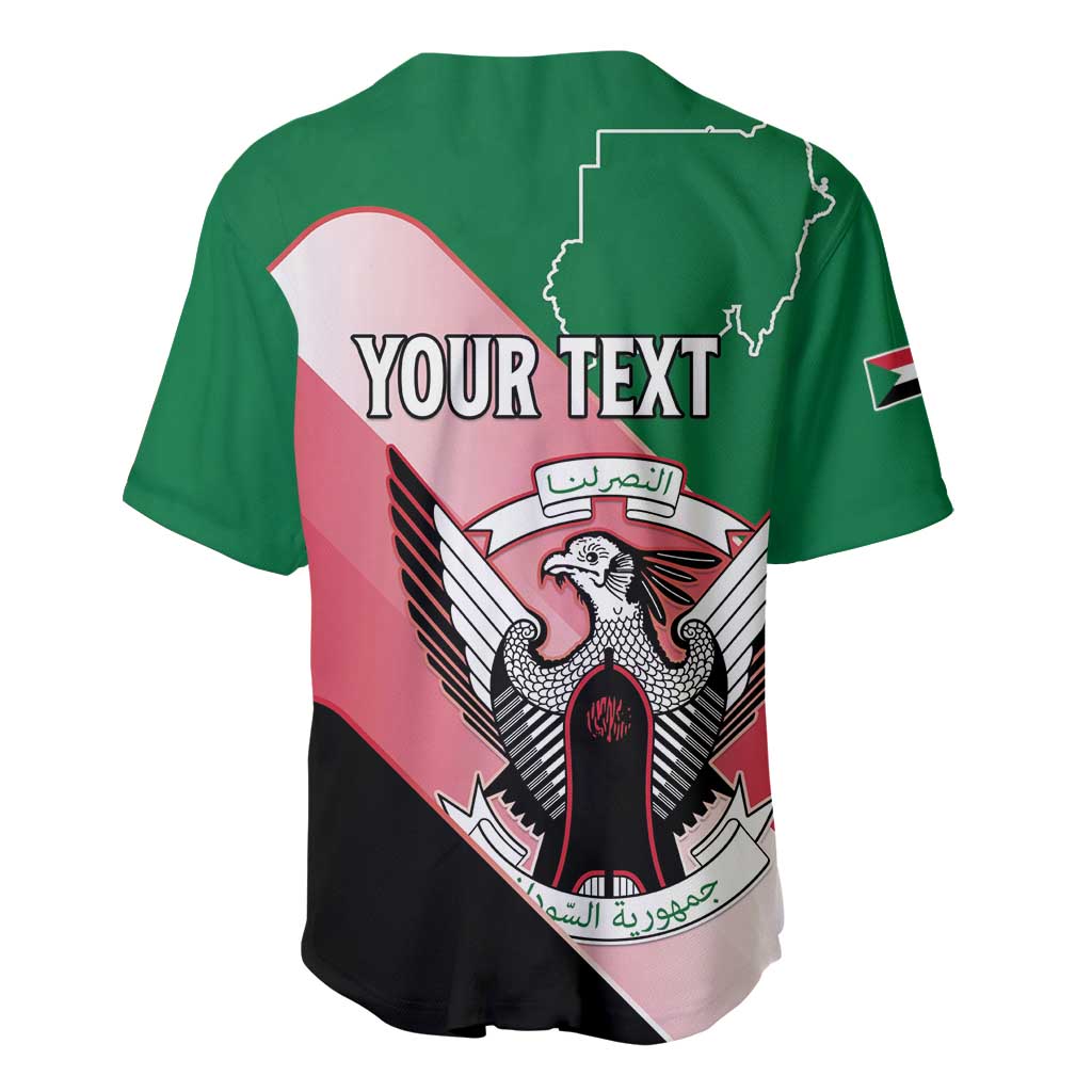 Personalized Sudan Baseball Jersey Coat Of Arms Flag Style LT15