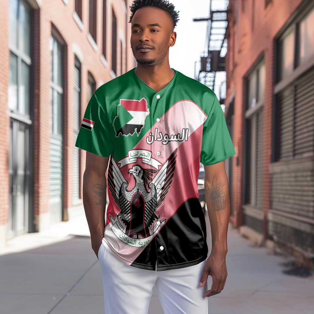 Personalized Sudan Baseball Jersey Coat Of Arms Flag Style LT15