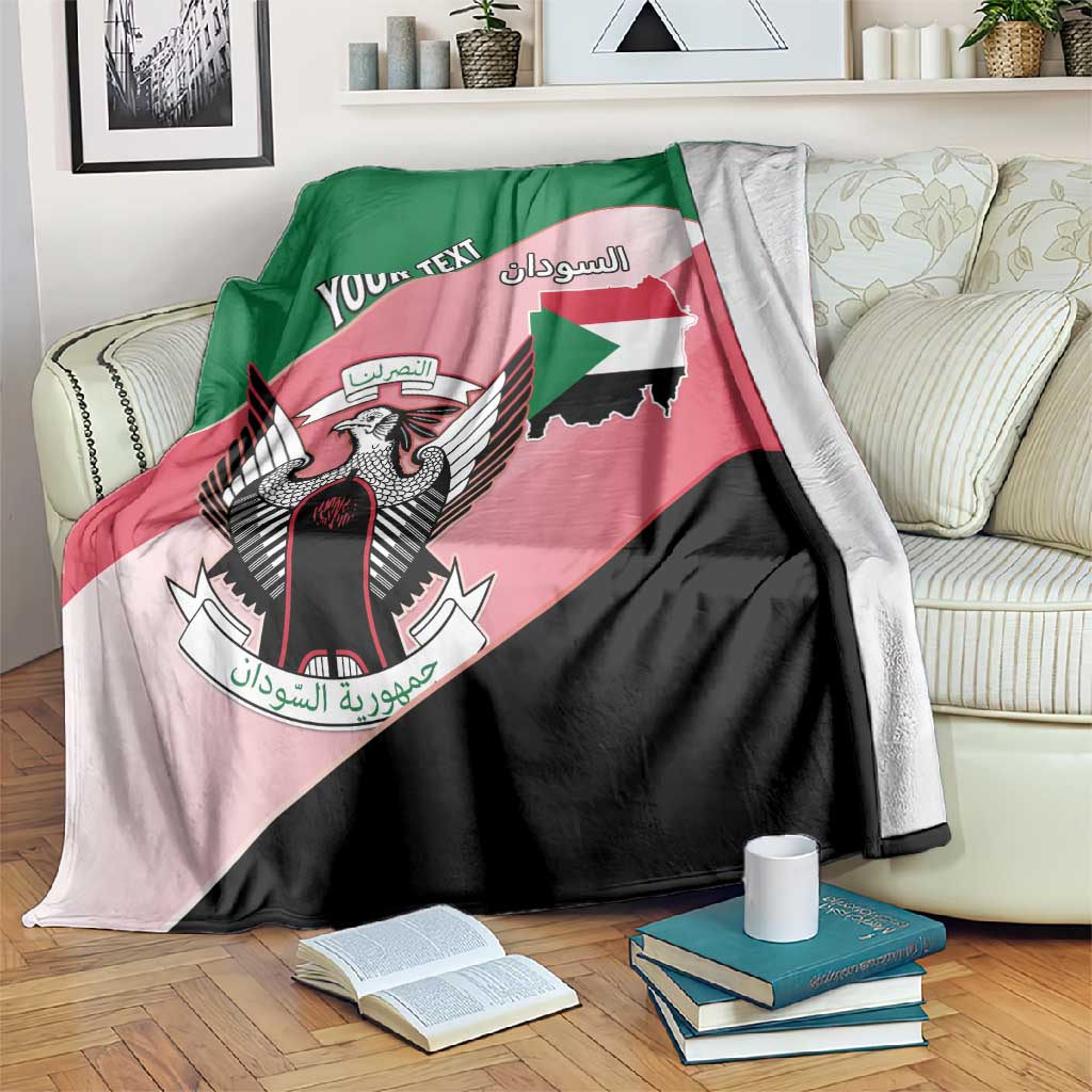 Personalized Sudan Blanket Coat Of Arms Flag Style LT15