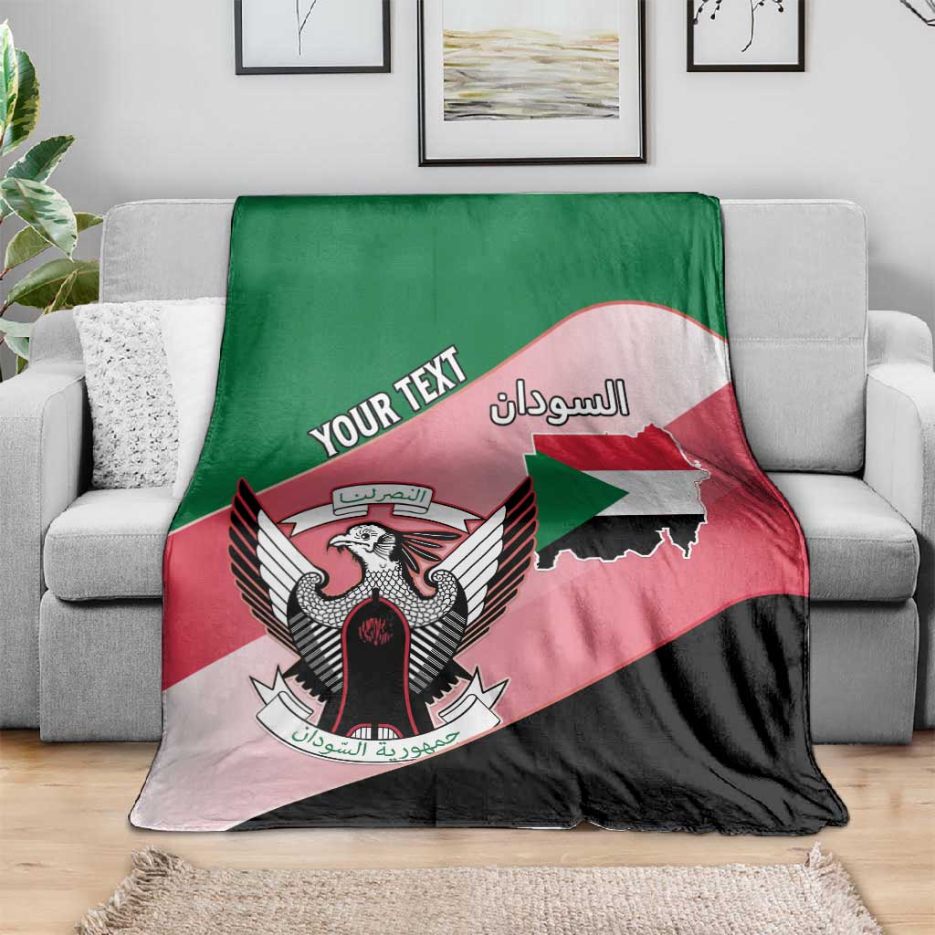Personalized Sudan Blanket Coat Of Arms Flag Style LT15