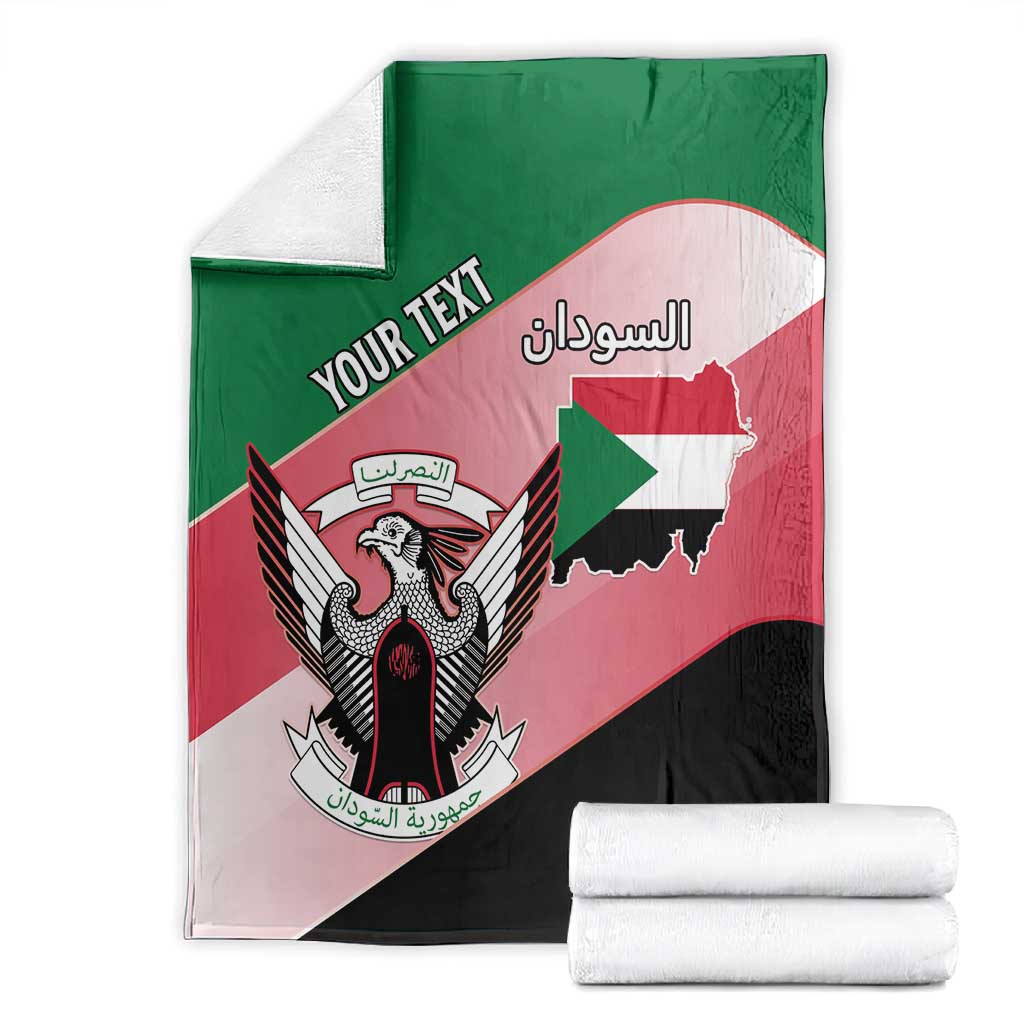 Personalized Sudan Blanket Coat Of Arms Flag Style LT15