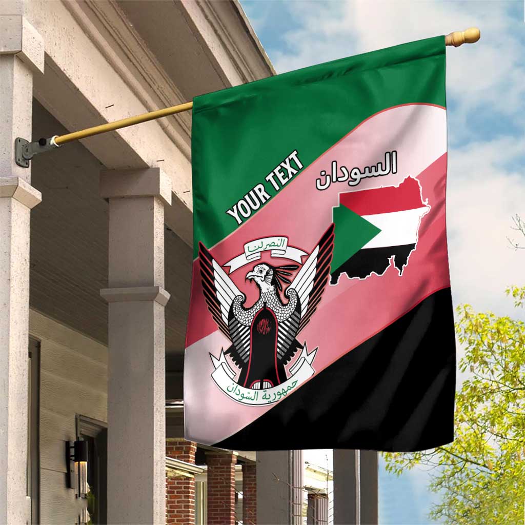 Personalized Sudan Garden Flag Coat Of Arms Flag Style LT15