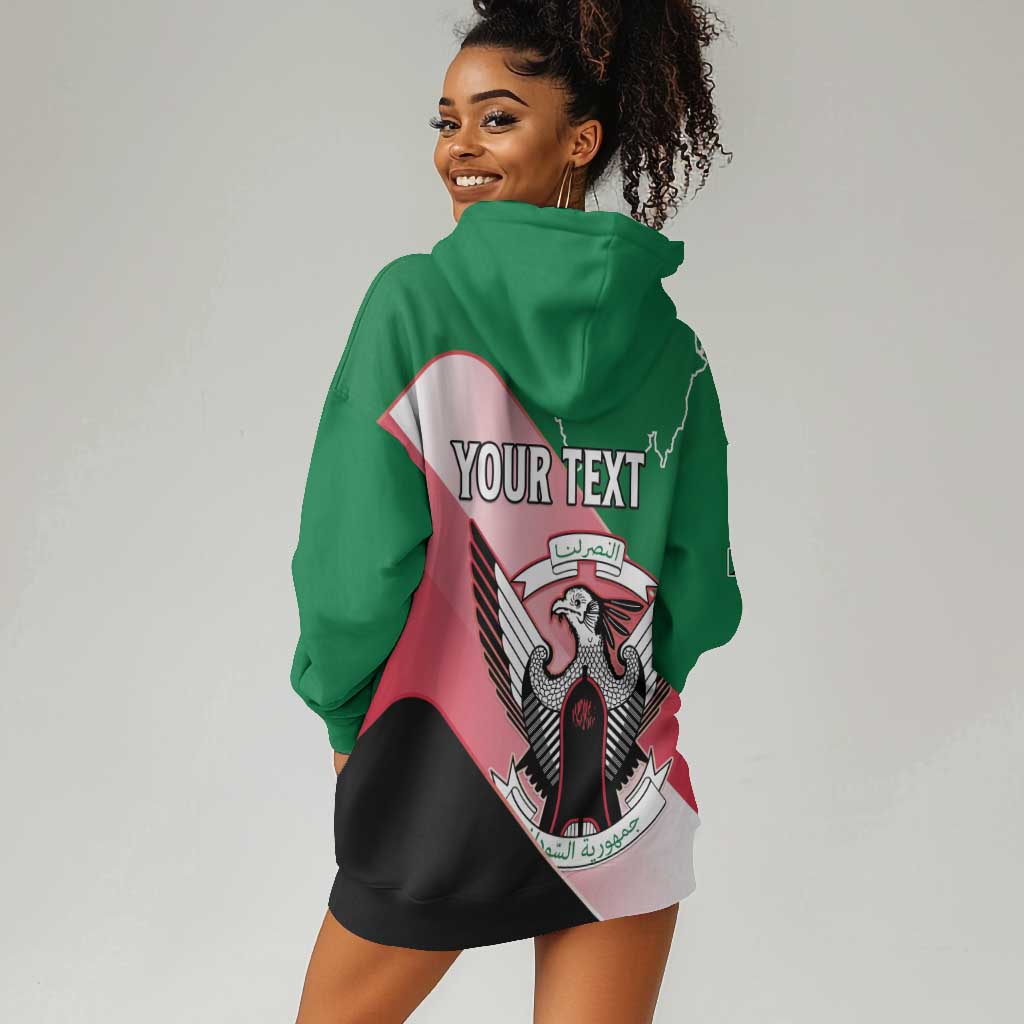 Personalized Sudan Hoodie Dress Coat Of Arms Flag Style LT15