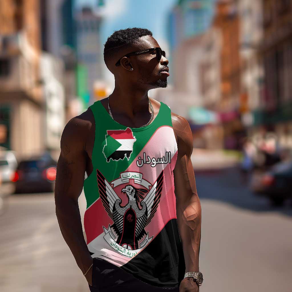 Personalized Sudan Men Tank Top Coat Of Arms Flag Style LT15